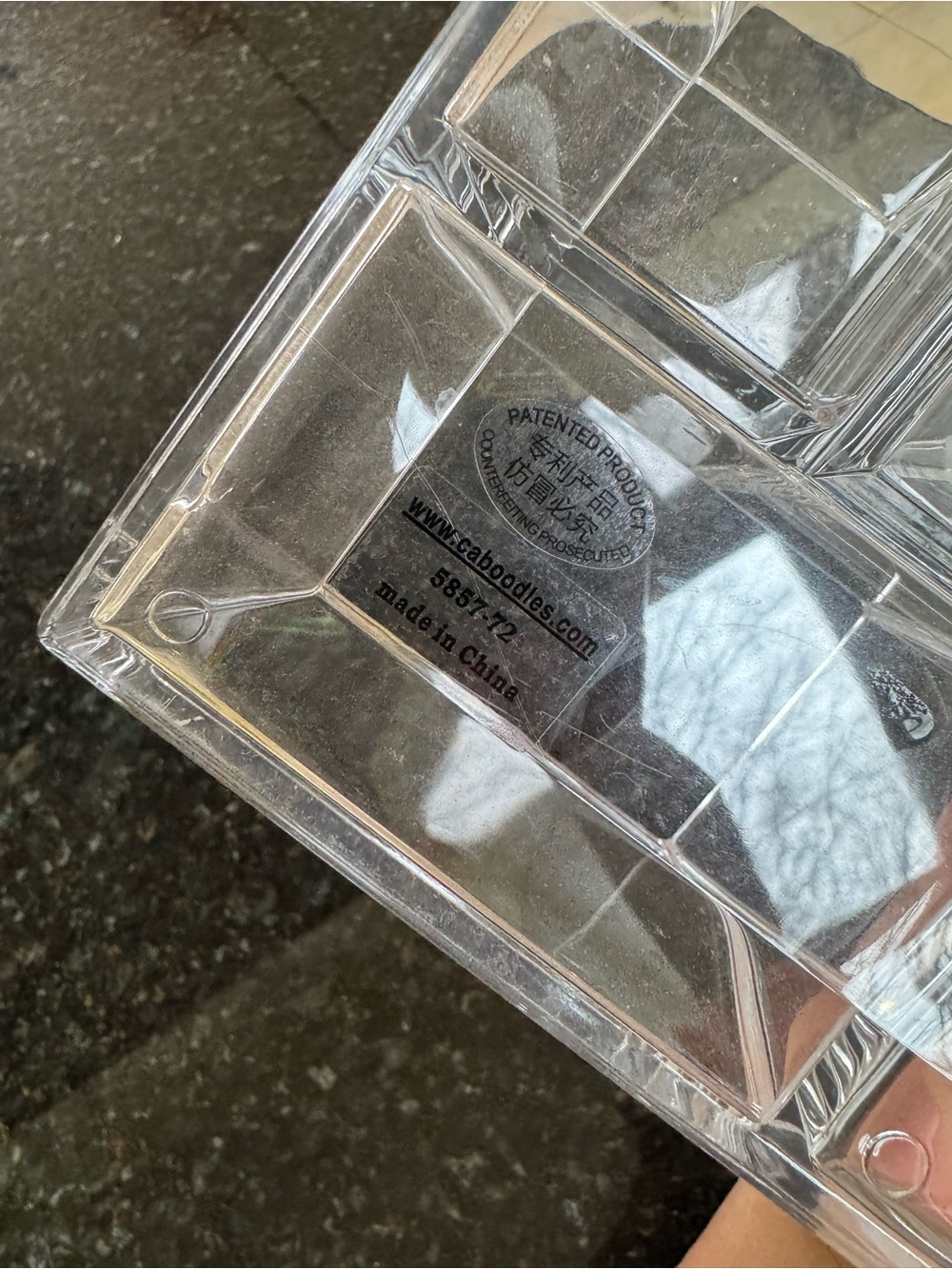 Clear Acrylic Makeup Organizer with Drawer - Transparent - Picture 2 of 5